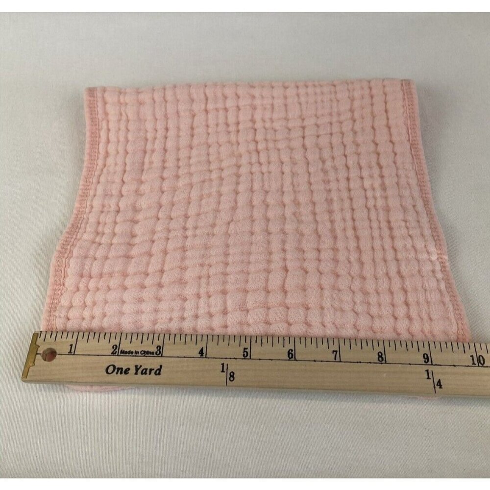 Comfy Cubs Muslin Burp Cloths Large 100% Cotton 19" x 10" Pink - Picture 5 of 5